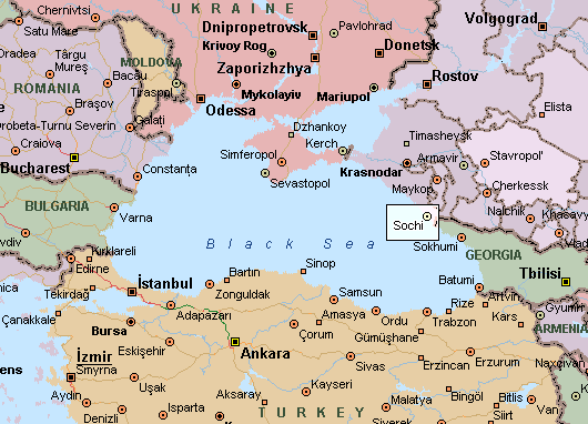 Карта россии сочи на карте